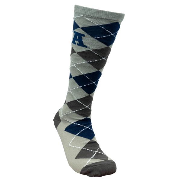 block a argyle dress socks